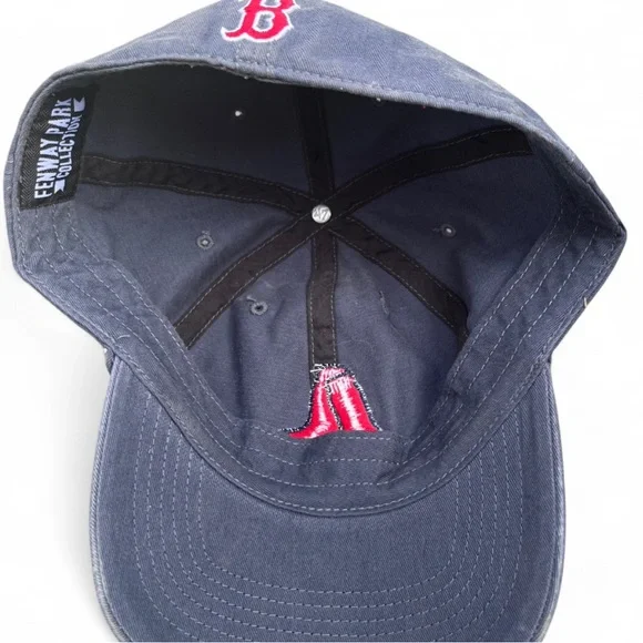 Red Sox Blue Baseball Cap Hat Fitted OSFM Unisex - Picture 5 of 6